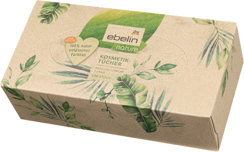 Kosmetiktücher Nature Box Recycling sortiert ebelin
