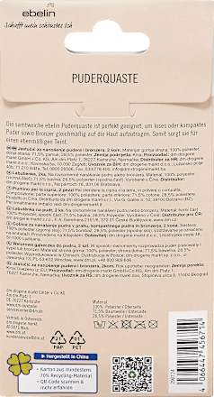 Puff per cipria assort. ebelin