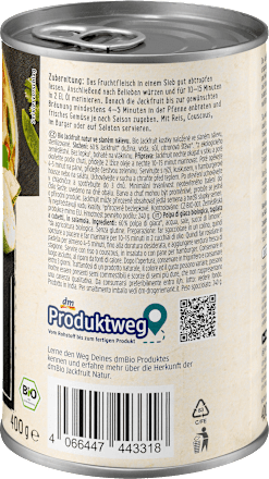 Bio mlada nangka v slanici (jackfruit) dmBio