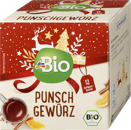 Teemischung Punsch Gewürz (12 Beutel) dmBio