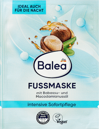 Fußmaske mit Babassu- & Macadamianussöl Balea