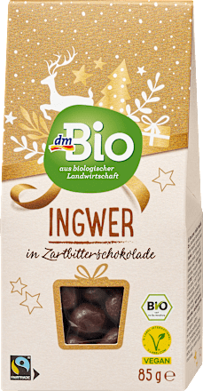 Ingwer in Zartbitterschokolade dmBio