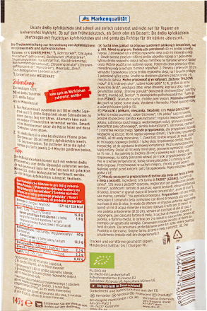 Apfel-Küchlein Backmischung Dinkel dmBio