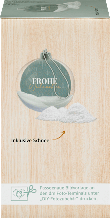 Weihnachtskugeln mit Schnee 2er Pack Paradies