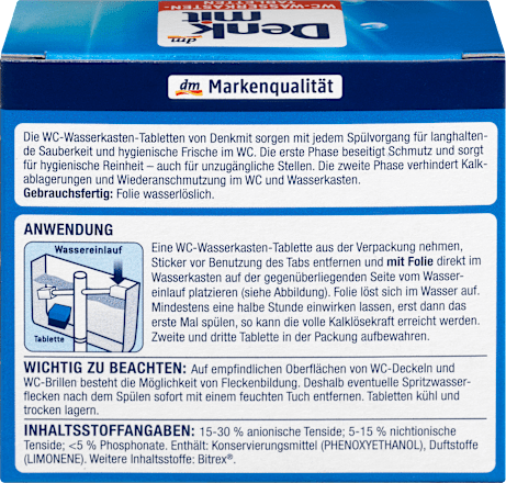 WC-Wasserkasten-Tabletten Denkmit