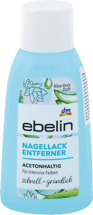 Körömlakklemosó acetonos, aloe vera illattal ebelin