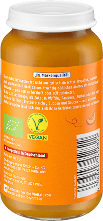 Kürbispüree, vegan dmBio