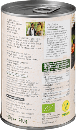 Bio mlada nangka v slanici (jackfruit) dmBio