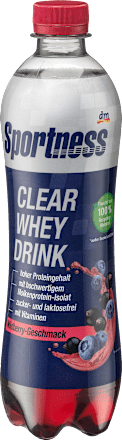 Proteindrink, Clear Whey, Wildberry Geschmack, trinkfertig Sportness
