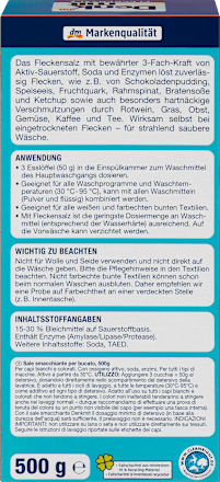 Fleckenentferner Salz für Weiß- & Buntwäsche Denkmit