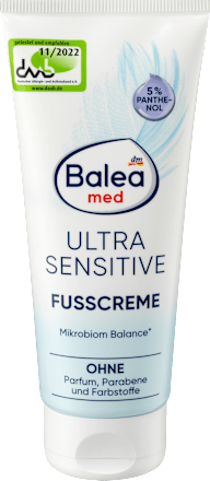Krém na nohy Ultra Sensitive Balea med