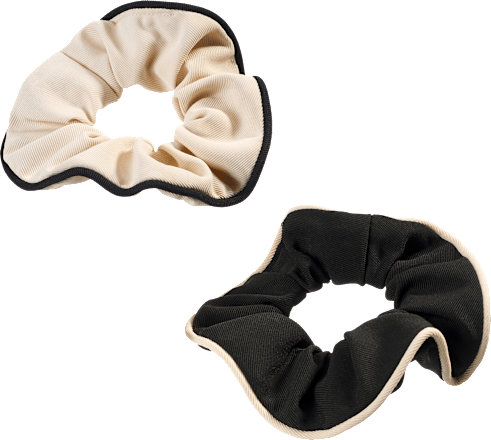 Scrunchie schwarz/beige ebelin