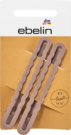 Haarclips braun gewellt ebelin