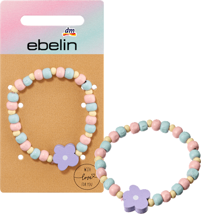 Armband Holzperlen Blume ebelin