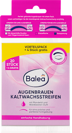 Kaltwachsstreifen Augenbrauen Balea