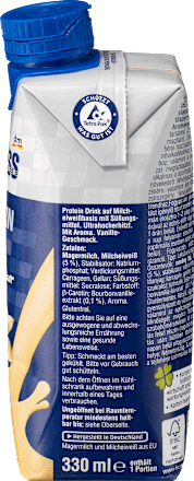 Proteindrink Vanille-Geschmack Trinkfertig Sportness
