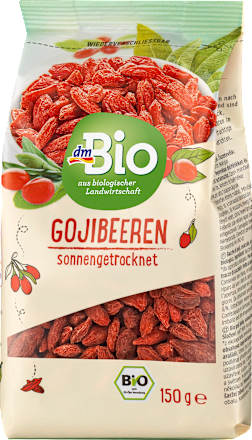 Trockenfrüchte Gojibeeren sonnengetrocknet dmBio