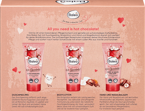 Geschenkset ALL YOU NEED IS Hot Chocolate 3tlg Balea