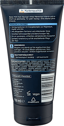 Gel za umivanje obraza FRESH Balea MEN