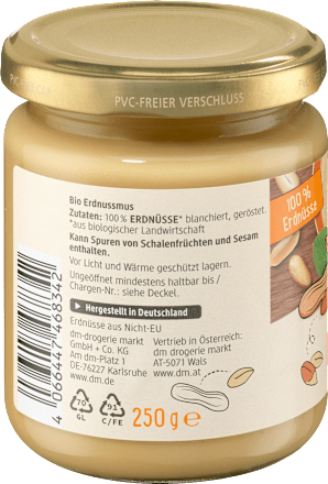 Bio földimogyorókrém dmBio