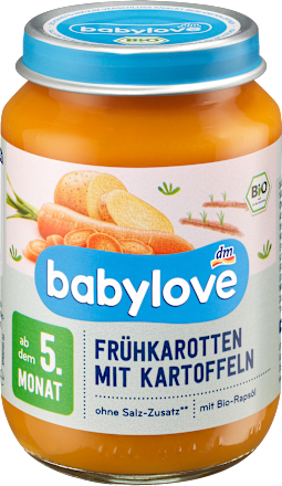 Gemüse Frühkarotten mit Kartoffel ab dem 5. Monat babylove