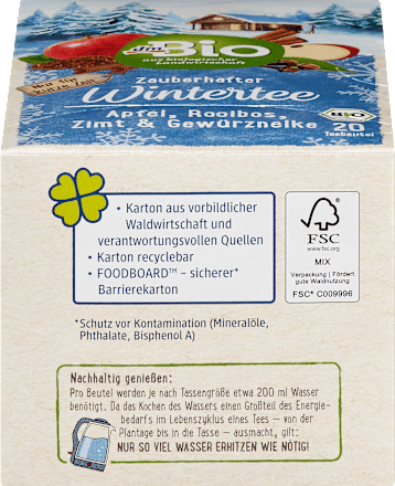 Bio aromatizirani sadni čaj (20 x 2 g) dmBio