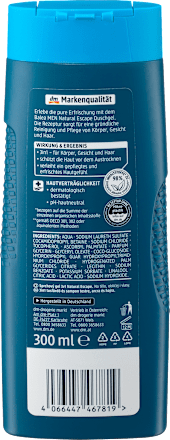 Natural Escape 3u1 gel za tuširanje Balea MEN