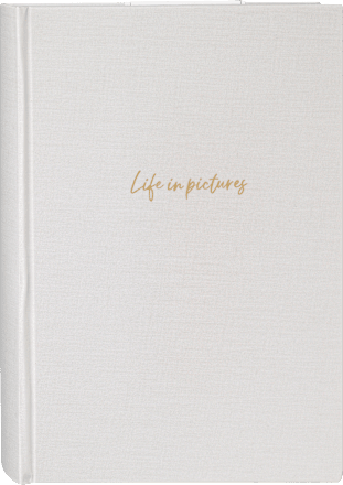 Fotoalbum mit Leineneinband, beige Paradies