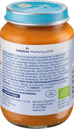 Bio bébimenü bolognai spagetti, 5. hónapos kortól babylove