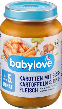 Marchew, bataty i wołowina, od 5. miesiąca babylove