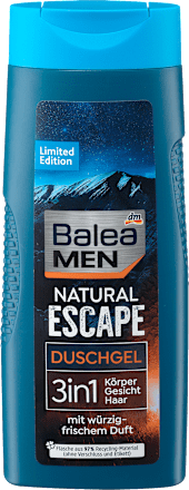 Natural Escape 3u1 gel za tuširanje Balea MEN