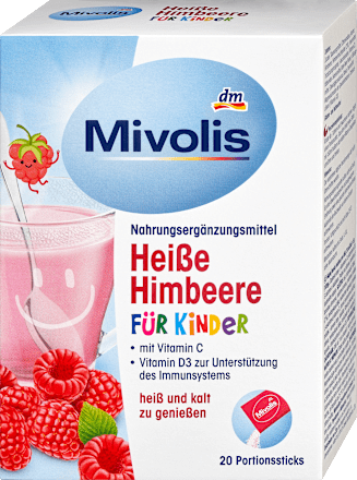Horúce maliny v prášku pre deti Mivolis
