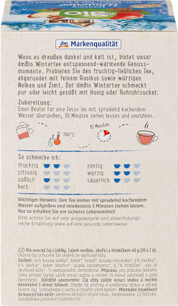 Bio aromatizirani sadni čaj (20 x 2 g) dmBio