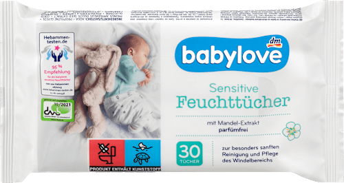 Vlhčené utierky sensitive babylove