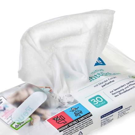Vlhčené utierky sensitive babylove