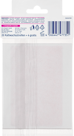 Kaltwachsstreifen Augenbrauen Balea