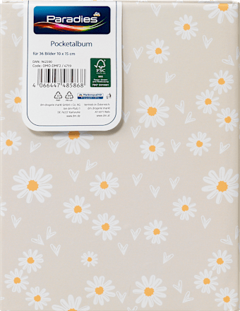 Fotoalbum Pocket 10x15 cm, Daisy Paradies