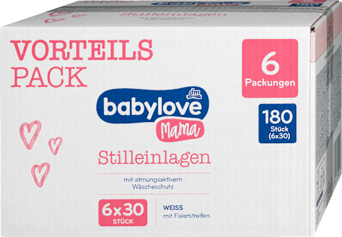 Stilleinlagen weiß (6x30 St) babylove Mama