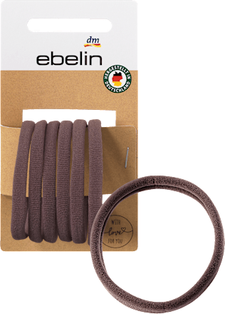 Miękkie gumki do włosów brązowe ebelin