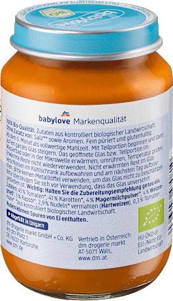 Menü Tomatengemüse mit Nudeln ab dem 5.Monat babylove