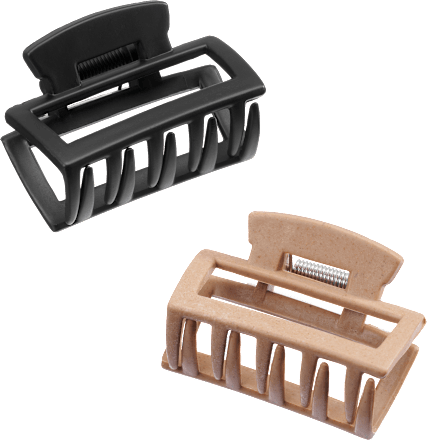 Haarklammer recycelt, schwarz/rosa ebelin