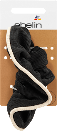 Scrunchie schwarz/beige ebelin