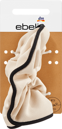 Scrunchie schwarz/beige ebelin