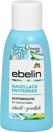 Zmywacz do paznokci z acetonem, zapach aloesu ebelin