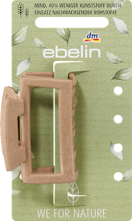 Haarklammer recycelt, schwarz/rosa ebelin