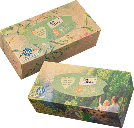 Reciklirane papirne maramice – 4-slojne, više vrsta Soft&Sicher