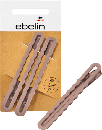 Haarclips braun gewellt ebelin