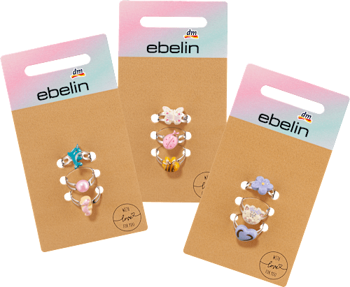 Kinder-Ringset mit verschiedenen Motiven ebelin