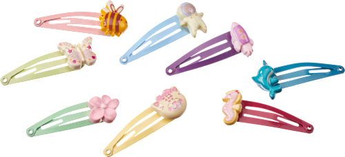 Haarclips mit verschiedenen Motiven ebelin