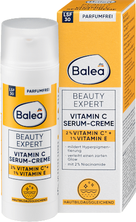 Pleťové sérum-krém Beauty Expert Vitamin C - 2 % Vitamin C* + 1 % Vitamin E Balea
